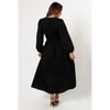 Cece Long Sleeve Maxi Dress - Black XS - image 2 of 4