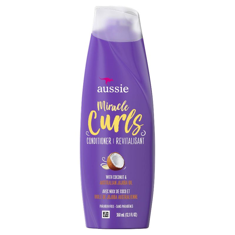 Aussie Paraben-Free Miracle Curls Conditioner with Coconut and Jojoba Oil, 1 of 13