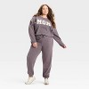Women's Mother's Day "Mom" Graphic Sweatshirt - Charcoal - 3 of 3