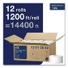 Tork Advanced Jumbo Bath Tissue, Septic Safe, 1-Ply, 3.48" x 1,200 ft, White, 12 Rolls/Carton - 3 of 4
