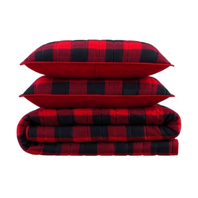 Alex Buffalo Check Plaid Printed Quilt Set - Serta, 2 of 5