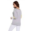 Women's "LOVE ME" V-Neck Top - ANGEL - 3 of 4