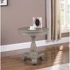 Best Master Furniture,Engineered Wood Round End Table in Antique Gray - 3 of 3
