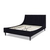Sandy Wilson Home Aspen Vertical Tufted Headboard Platform Bed Set, Queen - 3 of 4