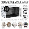 Sweet Jojo Designs Gender Neutral Unisex Dog Crate Kennel Cover 36in. Paw and Bone Navy Blue and White - 4 of 4