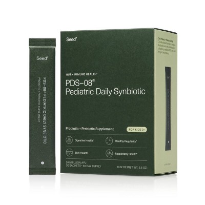 Seed Pediatric Daily Synbiotic Probiotic Powder - Stick Packs - 30ct