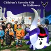 Tangkula 6FT Tall Halloween Inflatable Decoration, White Wizard Hat Ghost Grabbed in Hand Outdoor Decoration with Bright LED Lights - 2 of 4