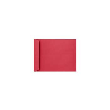 LUX 10" x 13" 60lbs. Open End Envelopes Holiday Red 50/Pack FE-7300-15-50