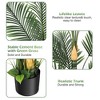 6FT Artificial Palm Tree，Fake Tree with Black Planter -Pre Potted Faux Greenry Plant for Home Office Living Room Decor Indoor - 3 of 4