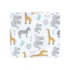 Hudson Baby Unisex Baby Cotton Flannel Receiving Blankets, Yellow Safari, One Size - 3 of 4