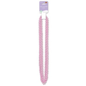 Beistle Baby Shower Beads, 33", (36/Pkg) Pink - 1 of 1