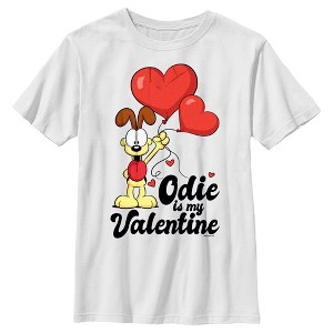 Boy's Garfield Odie is My Valentine T-Shirt - 1 of 4