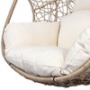 Osparple Indoor Outdoor PE Wicker Swing Egg Chair with Cushion and Base,Outdoor Swings for adults - 4 of 4