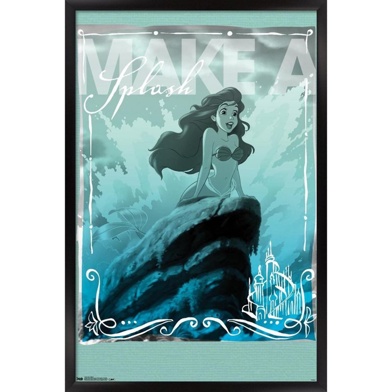 Trends International Disney The Little Mermaid - Ariel - Splash Framed Wall Poster Prints, 1 of 7