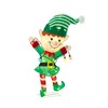 Everstar 28'' UL LED TINSEL ELF WITH STRING LIGHTS SCULPTURE, Green - 3 of 4