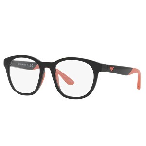 Emporio Armani KIDS EK 4001 50171W Childrens Phantos Eyeglasses Shiny Black 47mm - 1 of 3