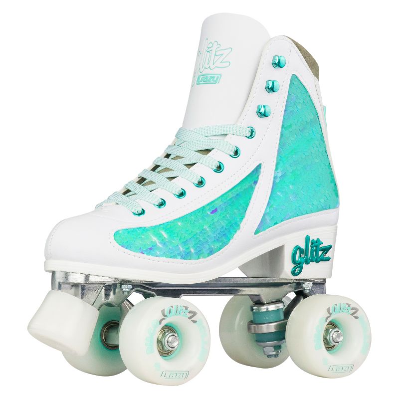 Crazy Skates Glitz Roller Skates For Women And Girls - Dazzling Glitter Sparkle Quad Skates, 1 of 7