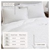 100% Cotton Textured Waffle Weave Duvet Cover & Sham Set - Great Bay Home - 4 of 4