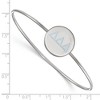 Black Bow Jewelry Sterling Silver Delta Delta Delta Greek Life Bangle Bracelet 7 Inch - 2 of 3