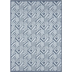 Obeetee Nimes Diamond Tile Cascade Power Loomed Contemporary Indoor/Outdoor Area Rug - 1 of 1