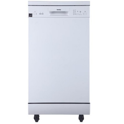 Danby 18" Wide Portable Dishwasher in White