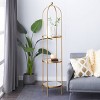 Glam Metal Shelving Gold - Olivia & May: Luxury 3-Tier Bookcase, No Assembly Required - 2 of 4