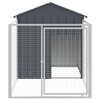 vidaXL Dog House Anthracite Galvanized Steel 46.1 x 79.1 x 48.4 in - 3 of 4