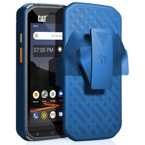 Nakedcellphone Combo for CAT S48c Phone - Case with Stand and Belt Clip Holster - 1 of 4