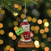 Northlight Smore "I Believe In Santa" Glass Christmas Ornament - 3.5" - Red - 2 of 4