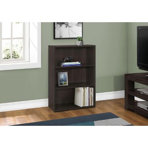 NicBex Transitional Bookcase 3/4/5 Tier Low-Profile Design Grey Eco-Friendly Laminate Bedroom Office Floating Shelf Effect - 1 of 4
