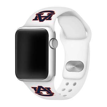NCAA Auburn Tigers White Apple Watch Band