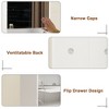SKRAN Mirror Shoe Cabinet, Freestanding Shoe Rack Organizer, with 6 Flip Drawers and 4 Metal Legs for Entryway, Living Room - 4 of 4