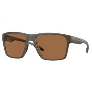 Native - Breck Unisex Polarized Sunglasses - Matte Olive Frame - Brown Lens - 1 of 1