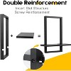 Attop Square Floating Shelves,Wall Plants Holder,Bathroom Wall Decor,Framed Decorative Shelf Black - 4 of 4