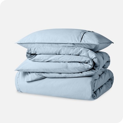 Winter Blue Organic Cotton Twin/Twin XL Duvet Cover Set