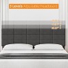 homfan Bed Frame Upholstered Platform with Headboard and Strong Wooden Slats,Non-Slip and Noise-Free,No Box Spring Needed, Easy Assembly, Gray - 3 of 4