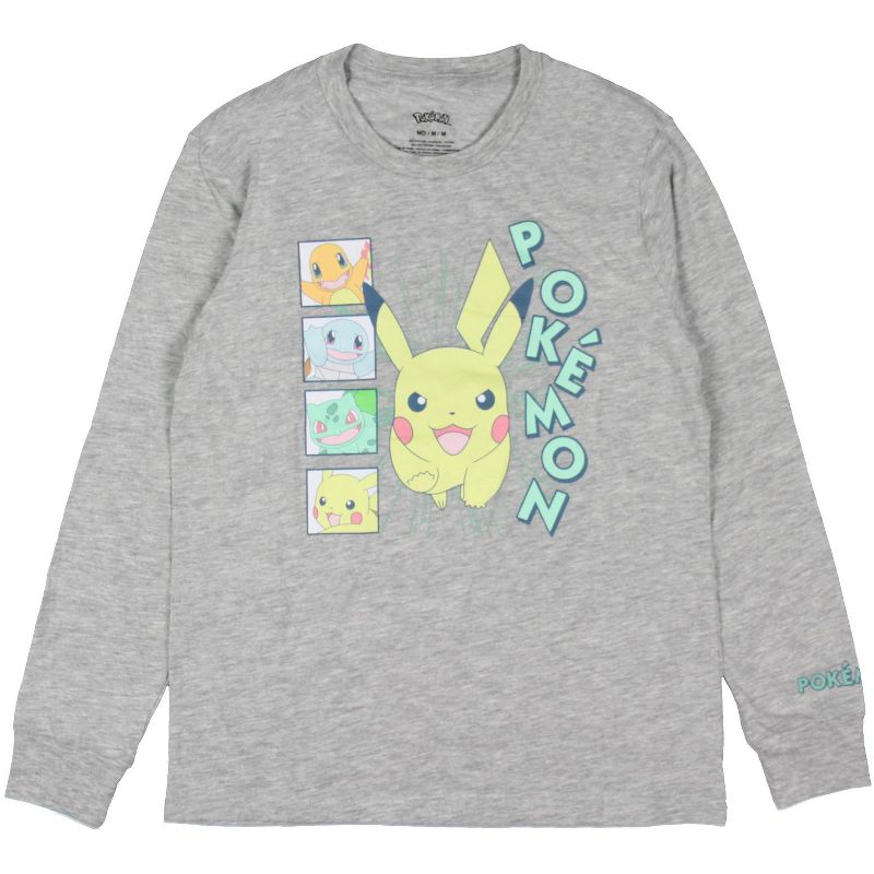 Pokemon Card Game Shirt Girl's Characters Pastel Pikachu Tee T-Shirt Crewneck, 1 of 5