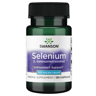 Swanson Selenium 200 Mcg 120 Capsules.