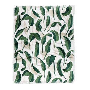 Marta Barragan Camarasa Simple tropical nature G Woven Throw Blanket - Deny Designs - 1 of 2