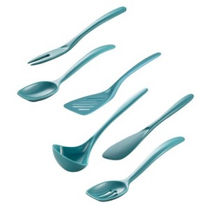 Hutzler 6 Piece Melamine Mini 7.5 Inch Cooking Utensil Set - 1 of 4