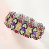 Ross-Simons 52.35 ct. t.w. Multi-Gemstone and Black Enamel Bracelet in Sterling Silver - 4 of 4