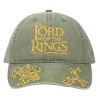 The Lord of the Rings Logo Washed Green Cotton Twill Hat - 2 of 4