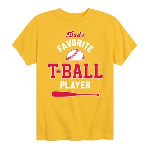 Boys' - Instant Message - Dad's Favorite T-Ball Player Short Sleeve Graphic T-Shirt - 1 of 4