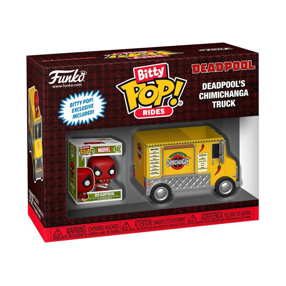 Funko Bitty POP! Rides: Marvel Deadpools Chimichanga Truck Figures