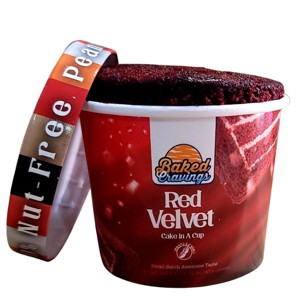 Baked Cravings Red Velvet Cake in a Cup - Case of 3/4 pack, 8 oz - 1 of 4