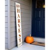HomeRoots 72" White And Orange Rustic Solid Wood Happy Harvest Porch Sign - 2 of 4
