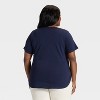 Women's Short Sleeve Scoop Neck Drapey T-Shirt - Ava & Viv™ - 2 of 3