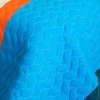 Slickblue Full/Queen Size Quilt Set with Shams, Reversible Vermicelli Quilted, 6 Color Choices, 3 Piece - 3 of 4