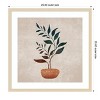 Amanti Art Vazodaki Ikili Dal by Emel Tunaboylu Wood Framed Wall Art Print - 4 of 4