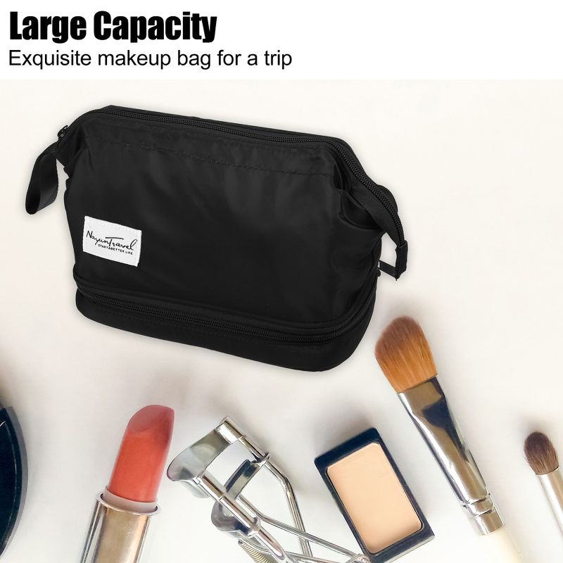Unique Bargains Cosmetic Travel Bag Makeup Bag Waterproof Organizer Case Toiletry Bag for Women Nylon, 5 of 7